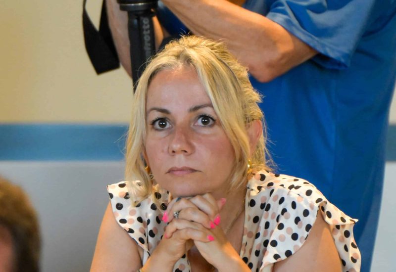 GERMOGLI PH: 16 LUGLIO 2024 FIRENZE PRESSO IL SALONE DEI DUECENTO SI E' TENUTO IL PRIMO CONSIGLIO COMUNALE PRESIEDUTO DALLA NUOVA GIUNTA COMUNALE NELLA FOTO CECILIA DEL RE CONSIGLIERE COMUNALE