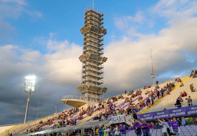 GERMOGLI PH: 18 MAGGIO 2025 FIRENZE STADIO ARTEMIO FRANCHI LAVORI CANTIERE CURVA FIESOLE