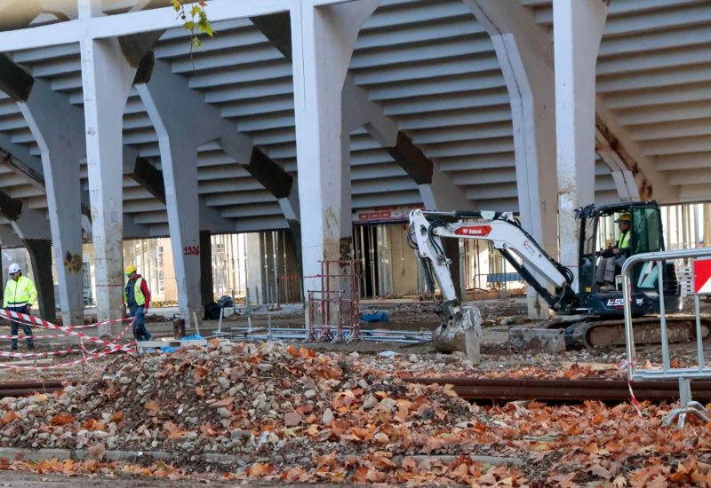 GERMOGLI PH 20 NOVEMBRE 2025 FIRENZE STADIO ARTEMIO FRANCHI CANTIERE LAVORI CURVA FIESOLE