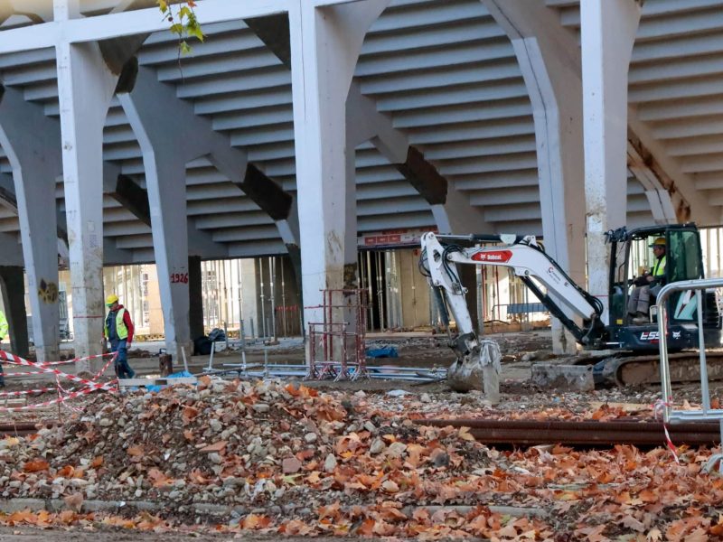 GERMOGLI PH 20 NOVEMBRE 2025 FIRENZE STADIO ARTEMIO FRANCHI CANTIERE LAVORI CURVA FIESOLE