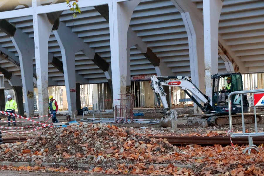 GERMOGLI PH 20 NOVEMBRE 2025 FIRENZE STADIO ARTEMIO FRANCHI CANTIERE LAVORI CURVA FIESOLE