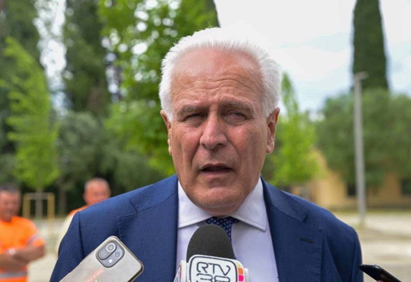 GERMOGLI PH: 22 MAGGIO 2025 FIRENZE INAUGURAZIONE DEL NUOVO PARCHEGGIO SCAMBIATORE DI VIALE EUROPA NELLA FOTO IL PRESIDENTE DELLA REGIONE TOSCANA EUGENIO GIANI