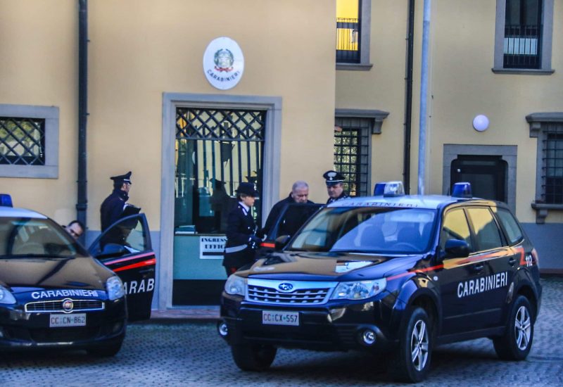 GERMOGLI PH: 23 DICEMBRE 2017 PONTASSIEVE L' ARRESTO DI RODOLFO FIESOLI EX FORTETO DA PARTE DEI CARABINIERI