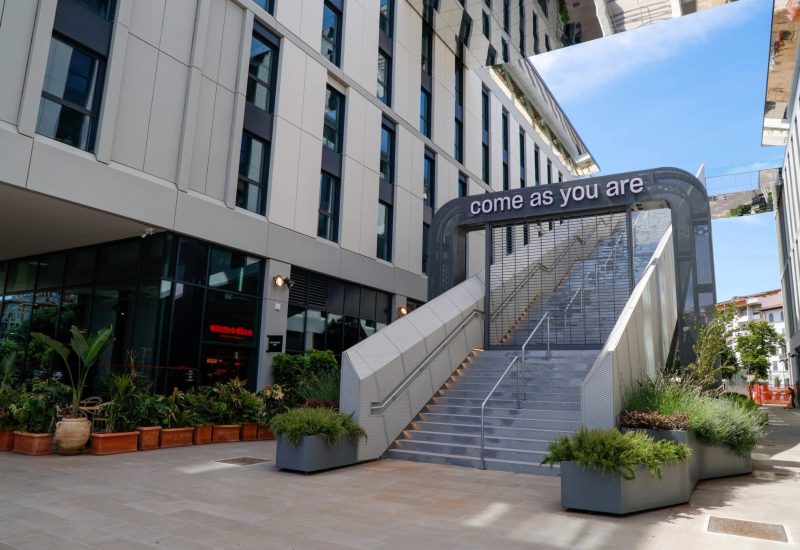 GERMOGLI PH: 29 MAGGIO 2025 FIRENZE VIALE BELFIORE INAUGURAZIONE TERRAZZA GIARDINO ROOFTOP CON PISCINA DEL SOCIAL HUB HOTEL STUDENTATO COWORKING