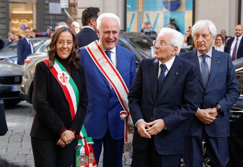 GERMOGLI PH 29 OTTOBRE 2025 FIRENZE PIAZZA STROZZI IL PRESIDENTE DELLA REPUBBLICA SERGIO MATTARELLA VISITA LA MOSTRA SU BEATO ANGELICO A PALAZZO STROZZI NELLA FOTO EUGENIO GIANI SARA FUNARO GERMOGLI PH 29 OTTOBRE 2025 FIRENZE PIAZZA STROZZI IL PRESIDENTE DELLA REPUBBLICA SERGIO MATTARELLA VISITA LA MOSTRA SU BEATO ANGELICO A PALAZZO STROZZI NELLA FOTO EUGENIO GIANI SARA FUNARO
