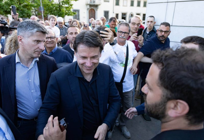 GERMOGLI PH 5 MAGGIO 2023 CAMPI BISENZIO VISITA DEL LEADER DEL MOVIMENTO CINQUE STELLE GIUSEPPE CONT