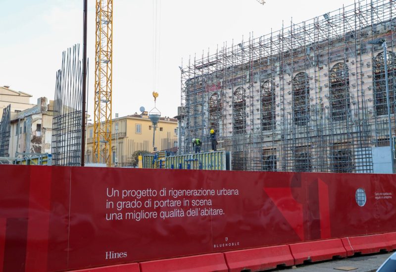 GERMOGLI PH: 8 FEBBRAIO 2023 FIRENZE VIA MAGENTA CANTIERE EX TEATRO COMUNALE