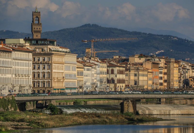 GERMOGLI PH FIRENZE 13 OTTOBRE 2017 FIRENZE VEDUTE CENTRO ARNO PONTE VECCHIO PONTE AMERIGO VESPUCCI