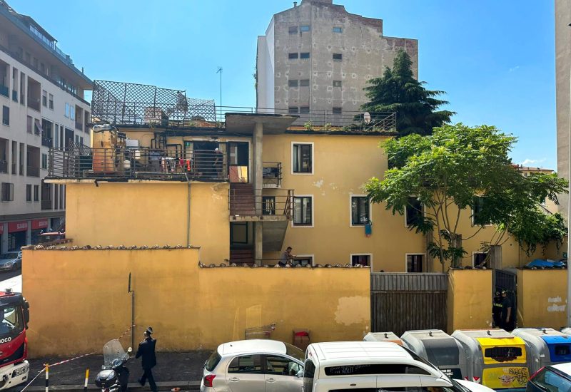 GERMOGLI PH: FIRENZE VIA MARAGLIANO RICERCHE DI  BAMBINA DI 5 ANNI SCOMPARSA DALL'EX HOTEL ASTOR ATTUALMENTE OCCUPATO NELLA FOTO