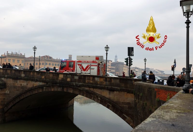 L'intervento dei Vigili del Fuoco. Foto Vigli del Fuoco