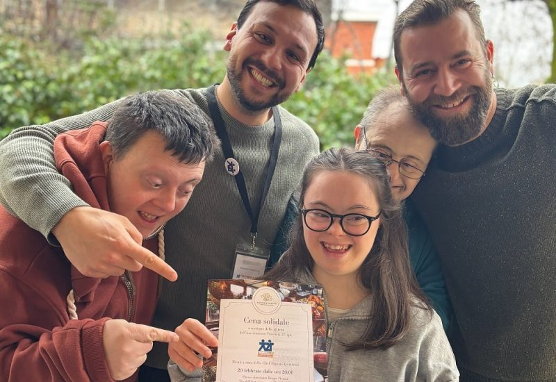 Una cena con e per i ragazzi di Trisomia 21 Aps