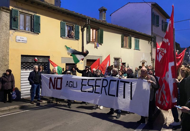 GERMOGLI PH: 17 FEBBRAIO 2024 FIRENZE MANIFESTAZIONE NO AGLI ESERCITI A SANT'ANDREA A ROVEZZANO DOVE LA CASERMA PREDIERI DIVENTERÀ NATO © FOTOCRONACHE GERMOGLI