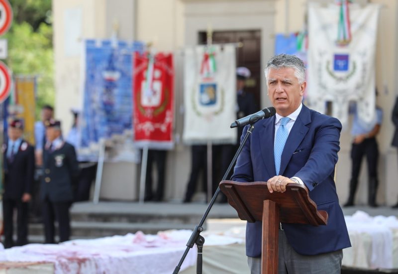GERMOGLI PH: 26 AGOSTO 2018 FUCECCHIOI MASSARELLA DOPOSIZIONE CORONA DEI FIORI SPETTACOLO TEATRALE DIRETTO DA FIRENZA GUIDI INCANTESIMO DEL GRANO E SANTA MESSA PER RICORDARE ANNIVERSARIO ECCIDIO DEL PADULE DI FUCECCHIO NELLA FOTO MASSIMO MALLEGNI © TOMMASO GASPERINI / FOTOCRONACHE GERMOGLI