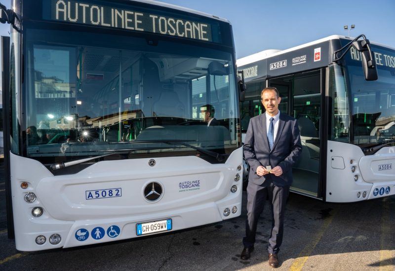 GERMOGLI PH: FIRENZE PRESENTAZIONE NUOVI AUTOBUS AUTOLINEE TOSCANE NELLA FOTO L'AMMINISTRATORE DELEGATO DI AUTOLINEE TOSCANE JEAN-LUC LAUGAA