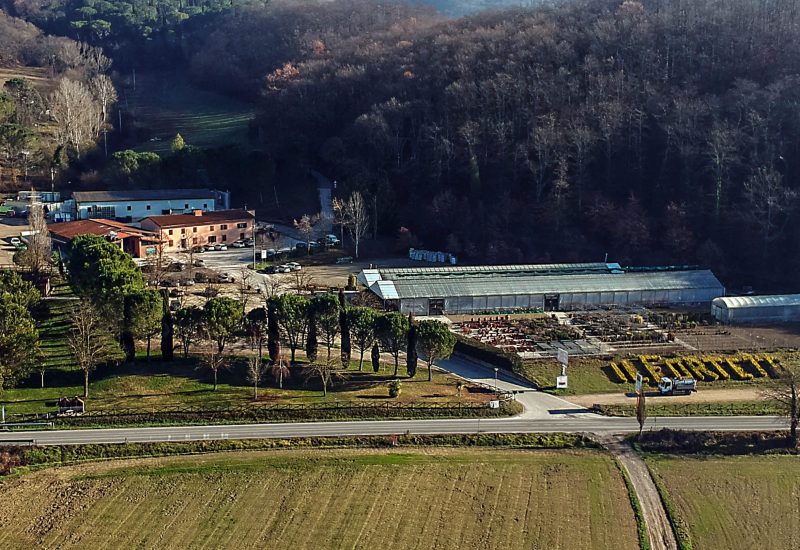 GERMOGLI PH: 23 GENNAIO 2018 VICCHIO DI MUGELLO VEDUTE AEREE COMUNITA' AGRICOLA IL FORTETO