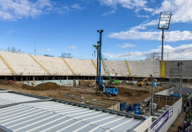 GERMOGLI PH: 19 GENNAIO 2025 FIRENZE STADIO ARTEMIO FRANCHI AVANZAMENTO LAVORI CURVA FIESOLE NUOVO STADIO RISTRUTTURAZIONE