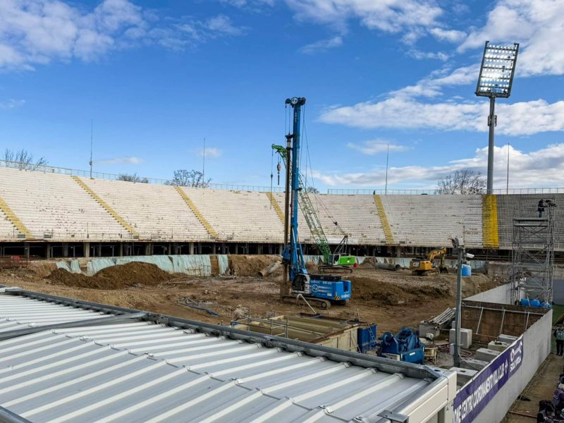 GERMOGLI PH: 19 GENNAIO 2025 FIRENZE STADIO ARTEMIO FRANCHI AVANZAMENTO LAVORI CURVA FIESOLE NUOVO STADIO RISTRUTTURAZIONE