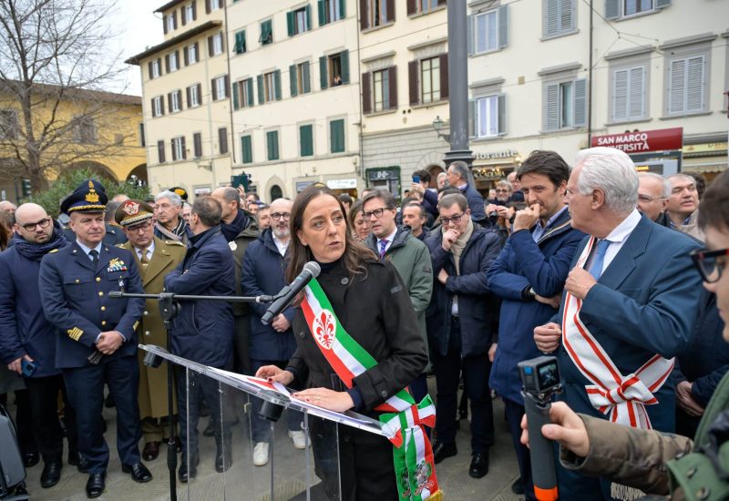 GERMOGLI PH: 25 GENNAIO 2025 FIRENZE INAUGURAZIONE NUOVA LINEA T2 DELLA TRAMVIA FRA PIAZZA DELLA LIBERTA' E PIAZZA SAN MARCO NELLA FOTO LE AUTORITA' INTERVENUTE