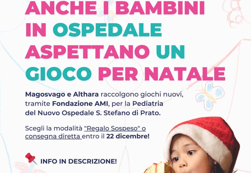 iniziativa giocattoli althara fondazione ami ospedale